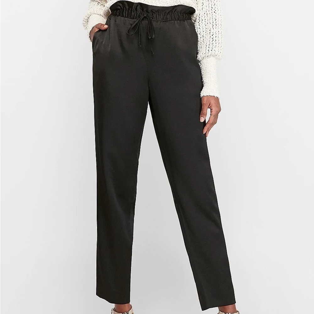 Express High Waisted Satin Joggers